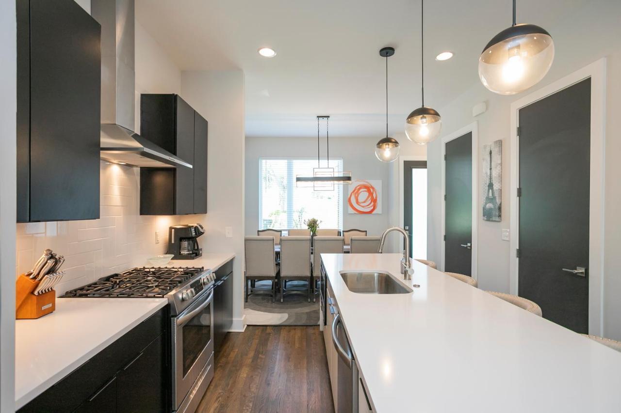 Luxury Townhome Skyline Views Mins To Dt Nashville Exteriör bild